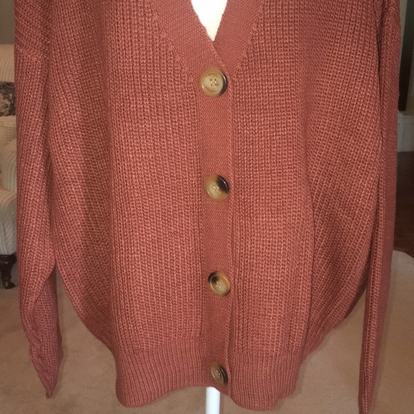 Listicle Loose Fit Buttondown Cardi - Picture 8 of 12